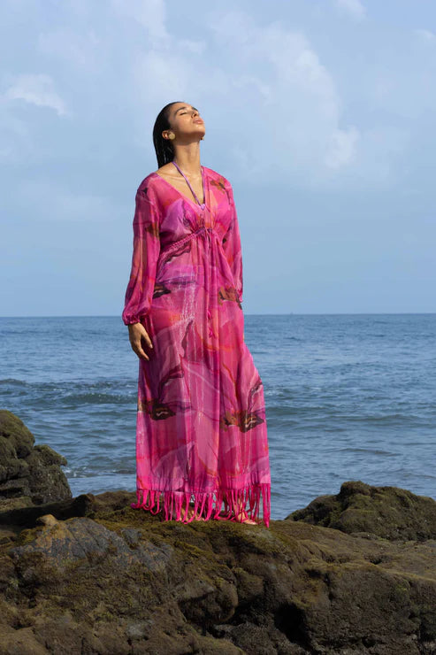 Moonpetal Caftan Dress