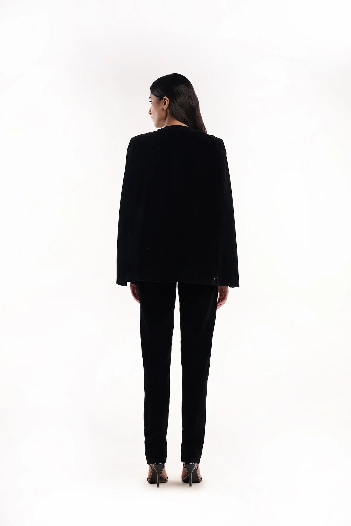 Cosmic dragon cape blazer