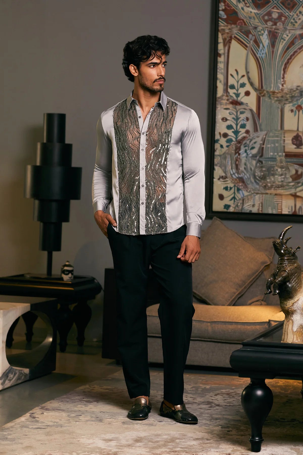 GOE Drip panel shirt