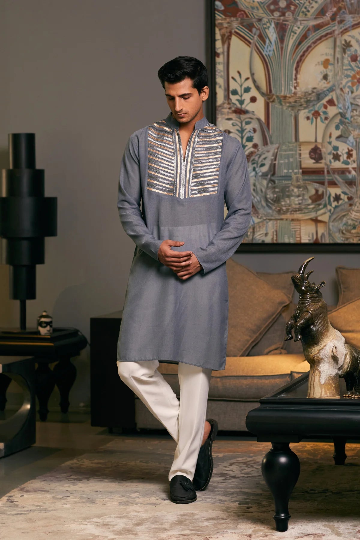 GOE Metallic kurta
