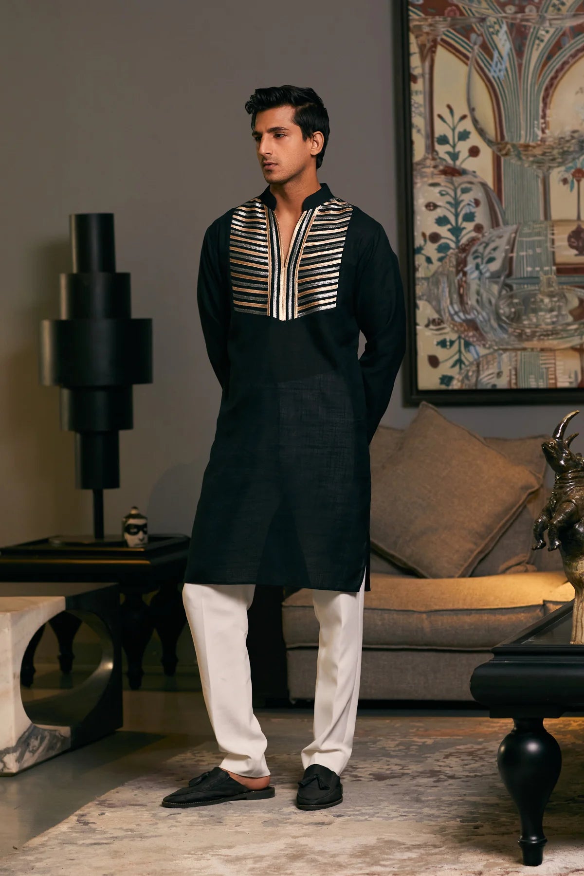 GOE Metallic kurta