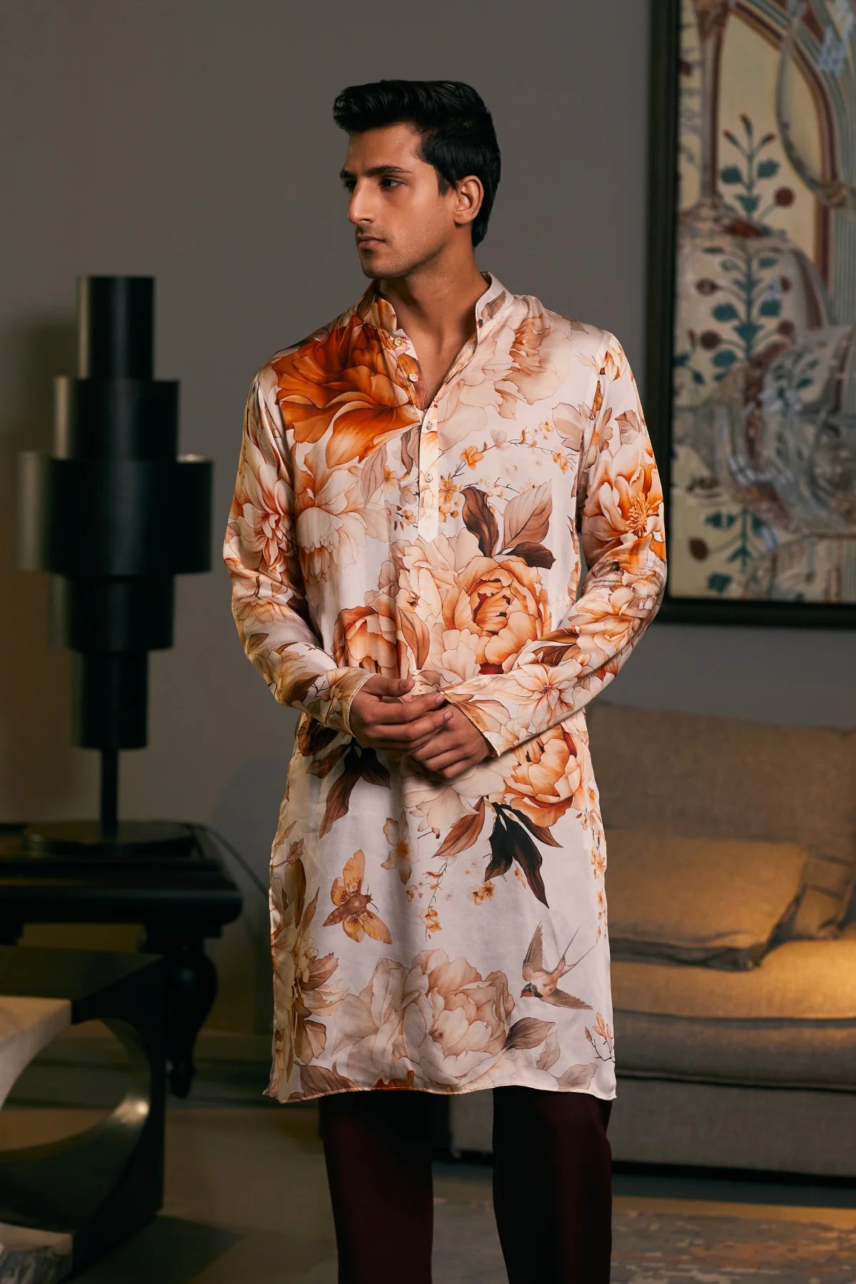 GOE Moth printed kurta