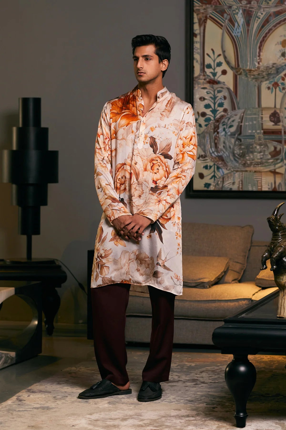 GOE Moth printed kurta