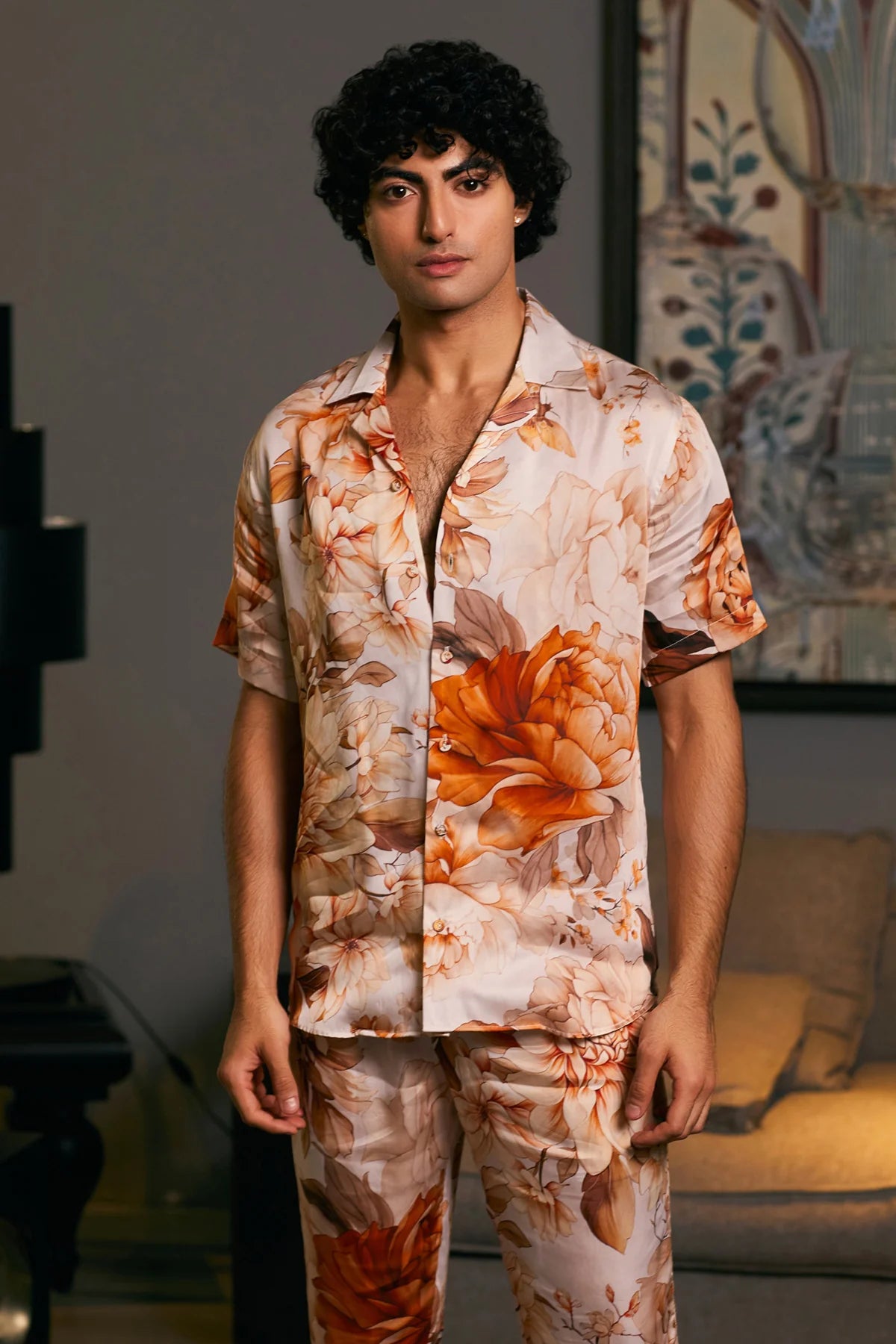 GOE Moth printed Cuban co-ord set