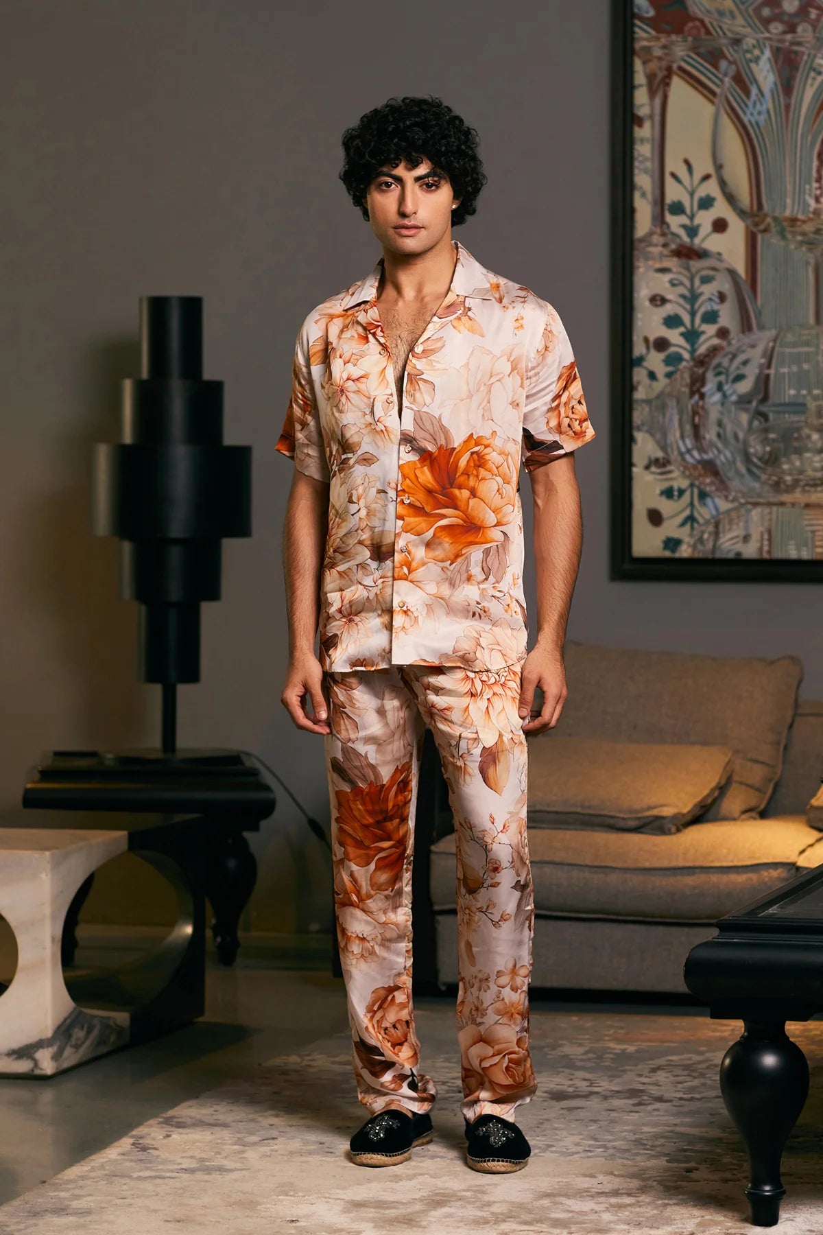 GOE Moth printed Cuban co-ord set