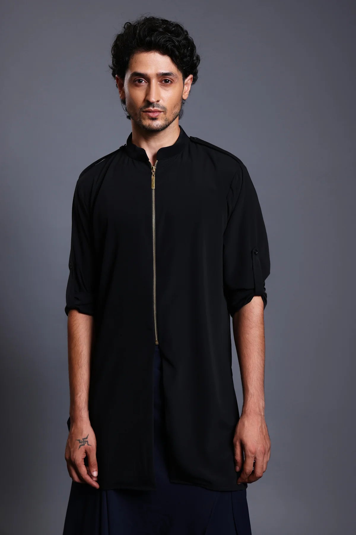 CF kurta blue-black
