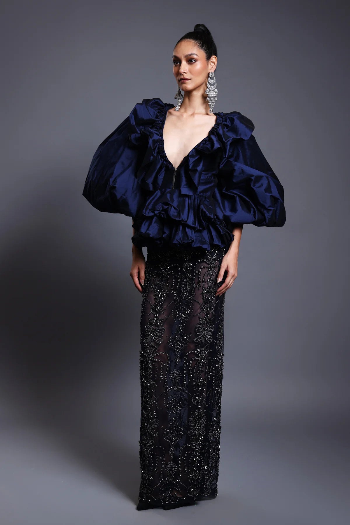 CF crystal skirt navy