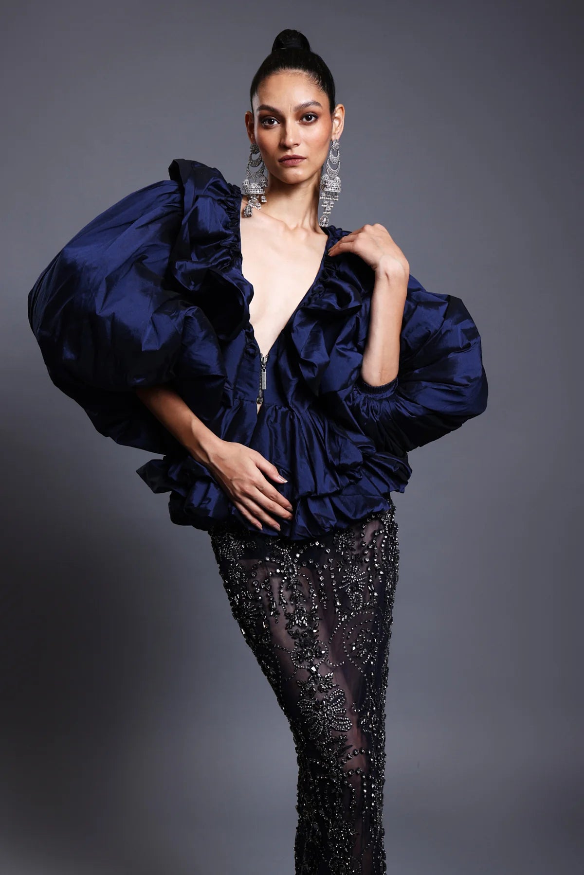 CF crystal skirt navy