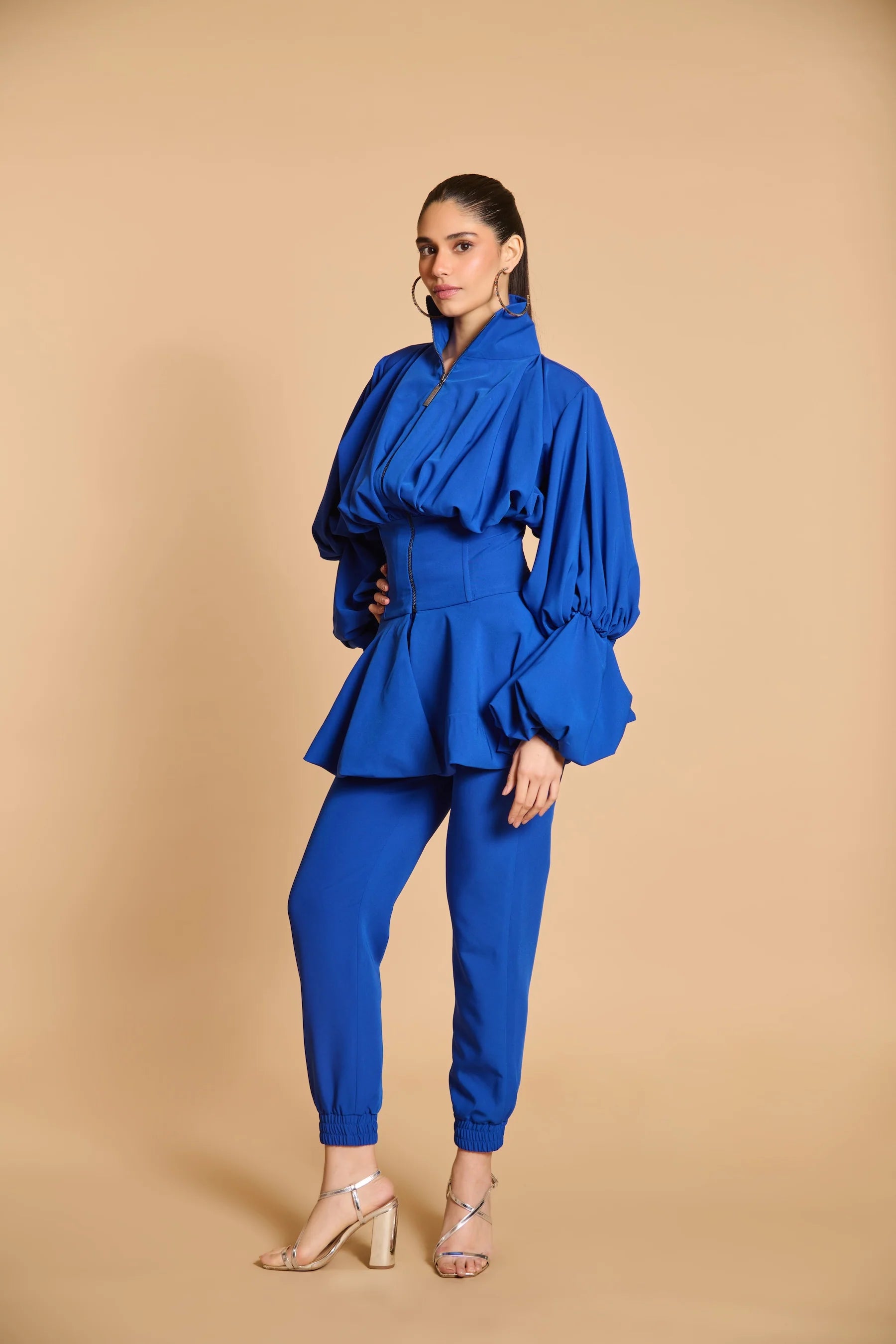 Spectrum balloon jacket blue