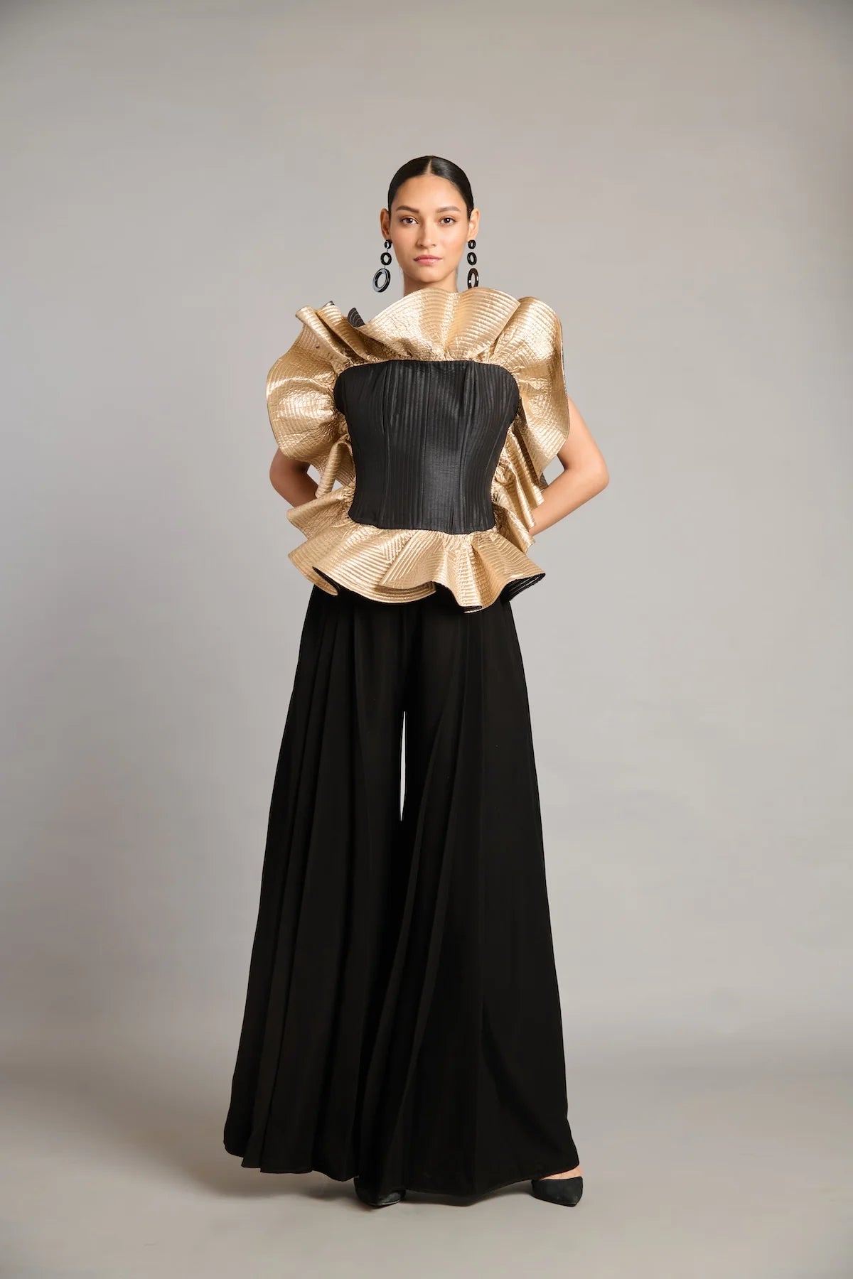 NS ruffle corset