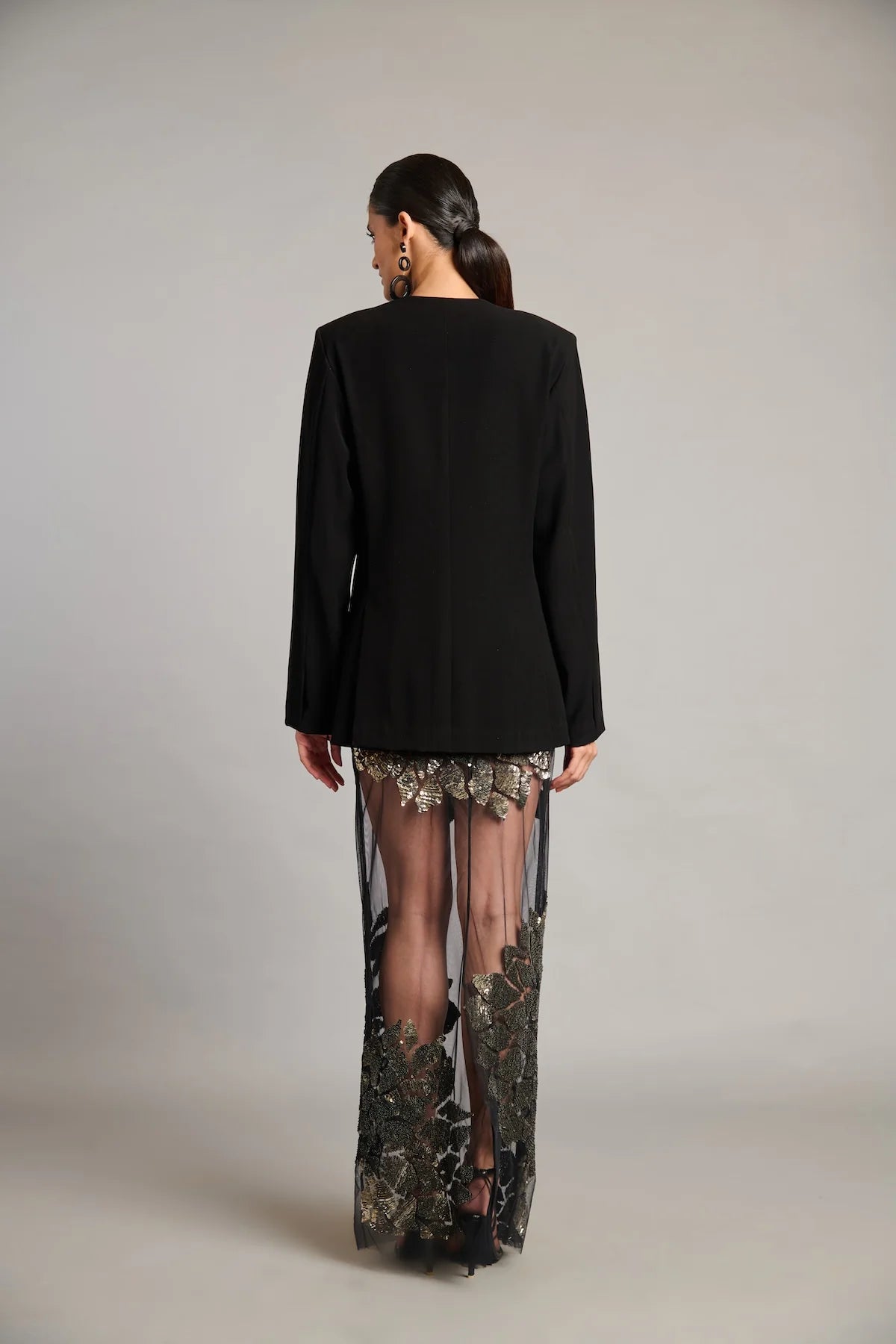 NS sequin sheer skirt