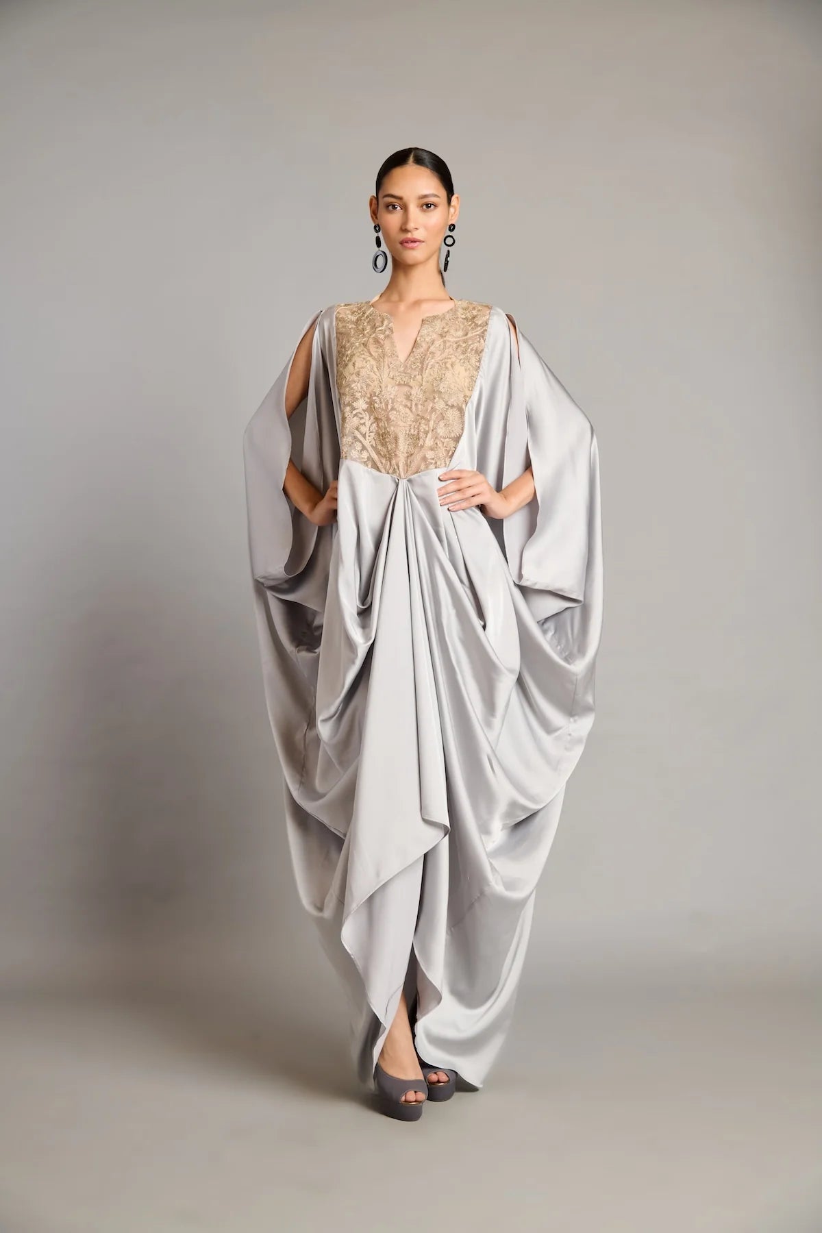 NS steel zari forest kaftan