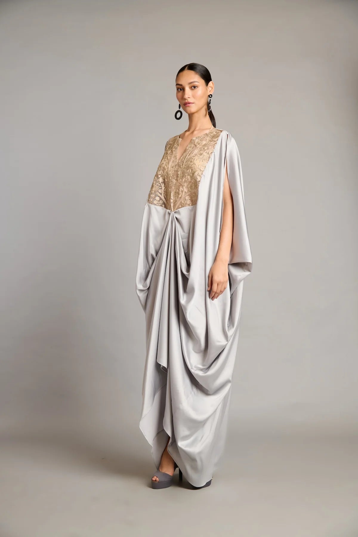 NS steel zari forest kaftan