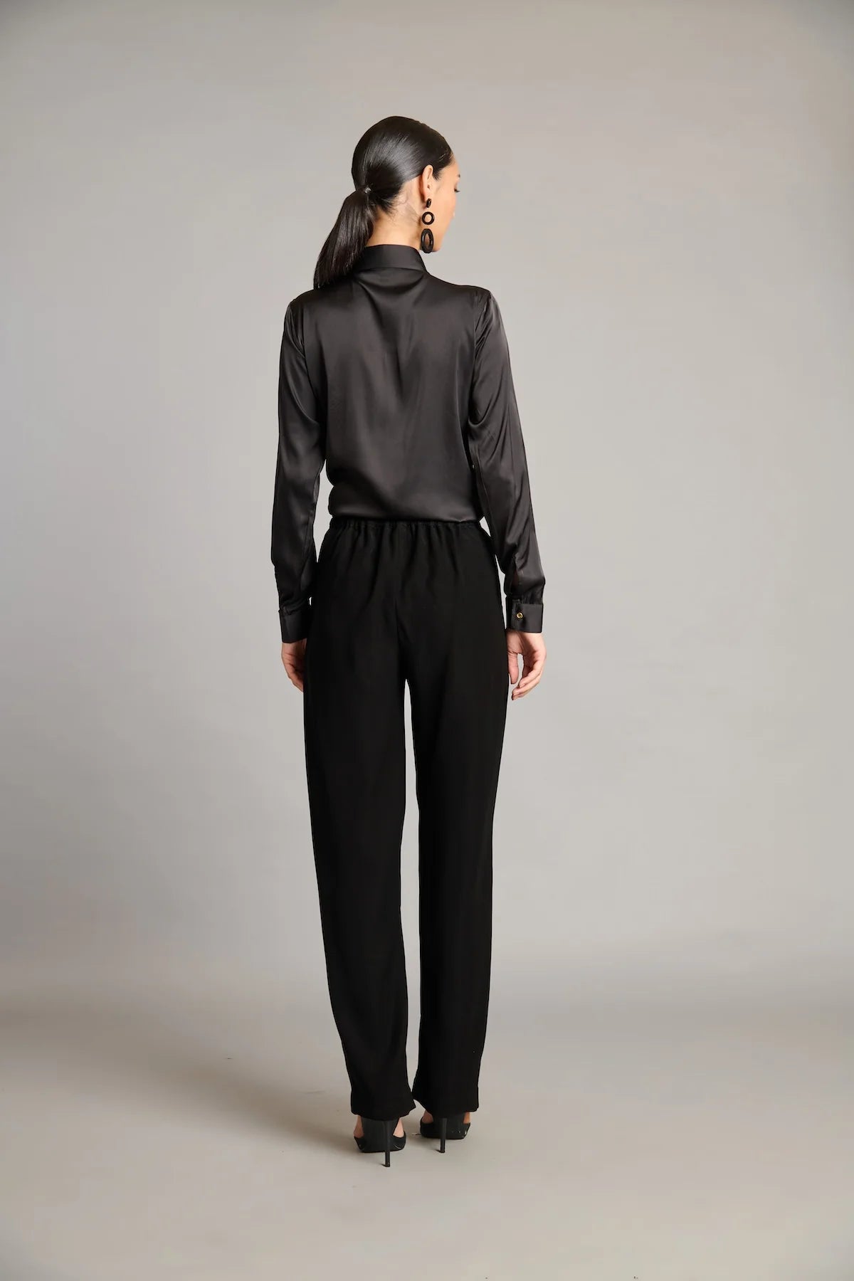 NS black Korean pants