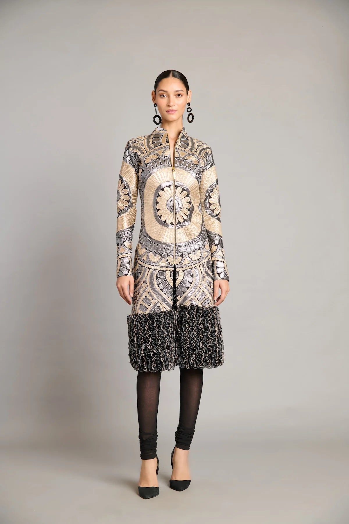 NS mandala applique jacket
