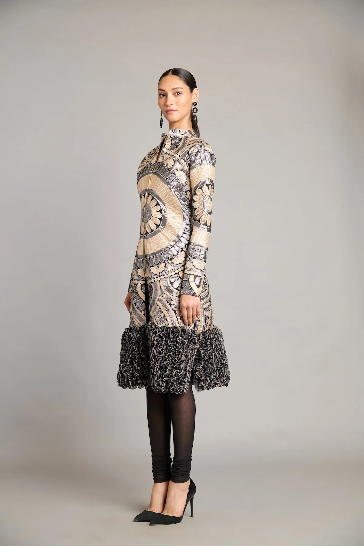 NS mandala applique jacket