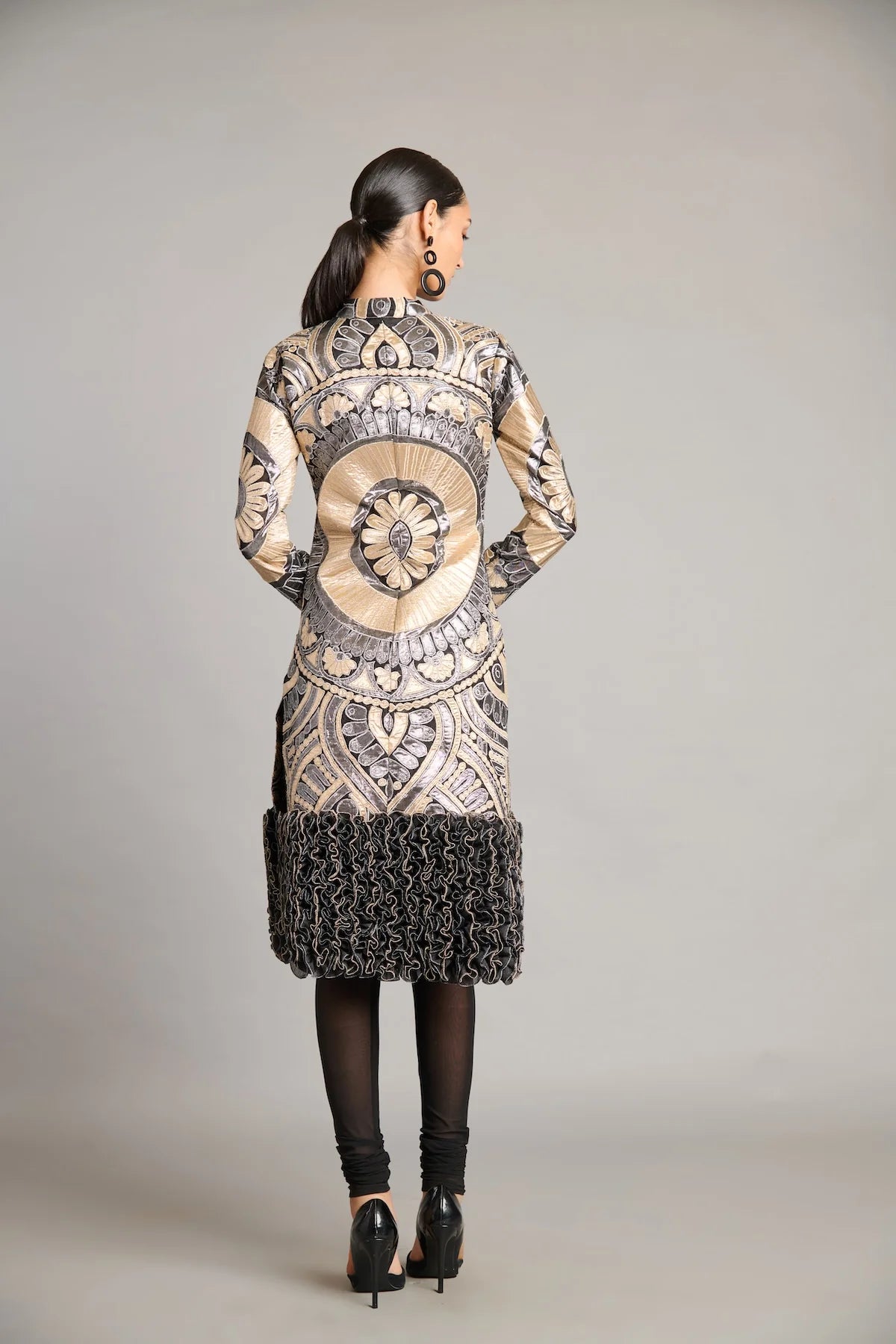 NS mandala applique jacket