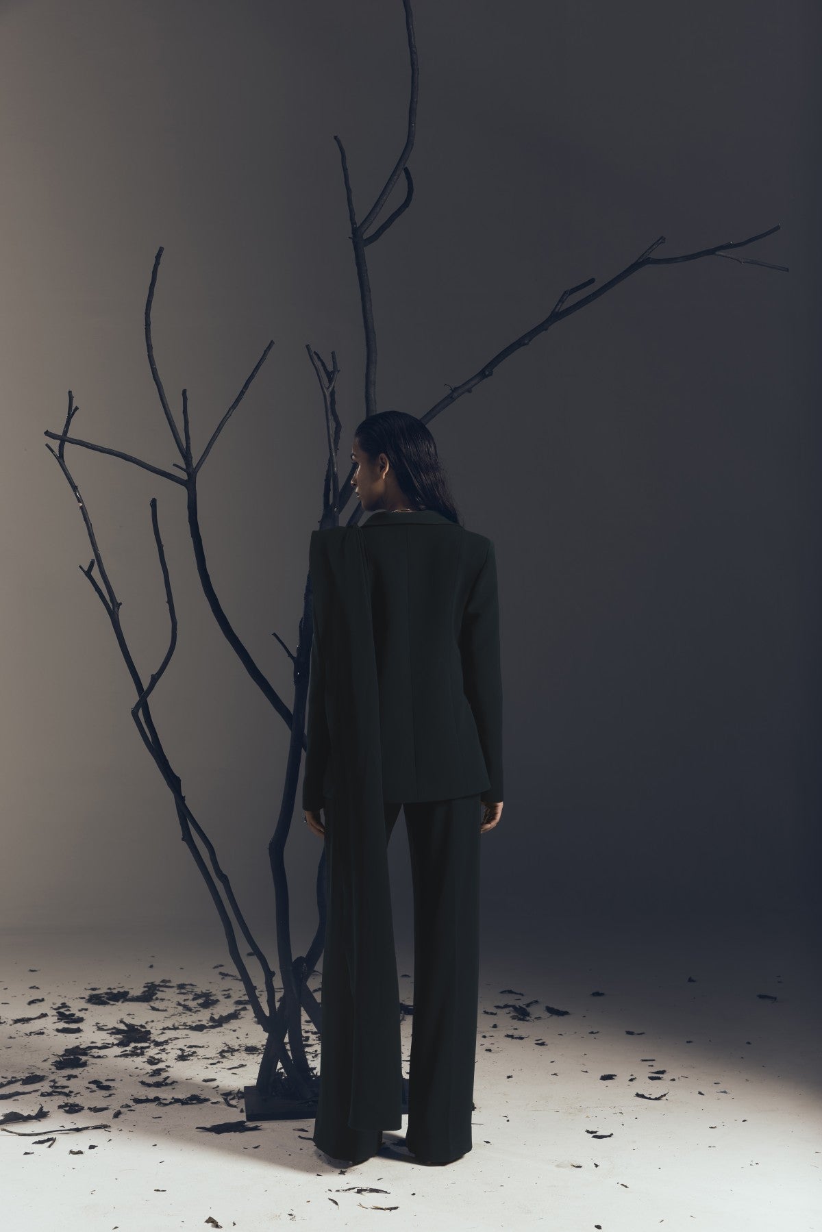 TEAL DRAPE COAT & PANT