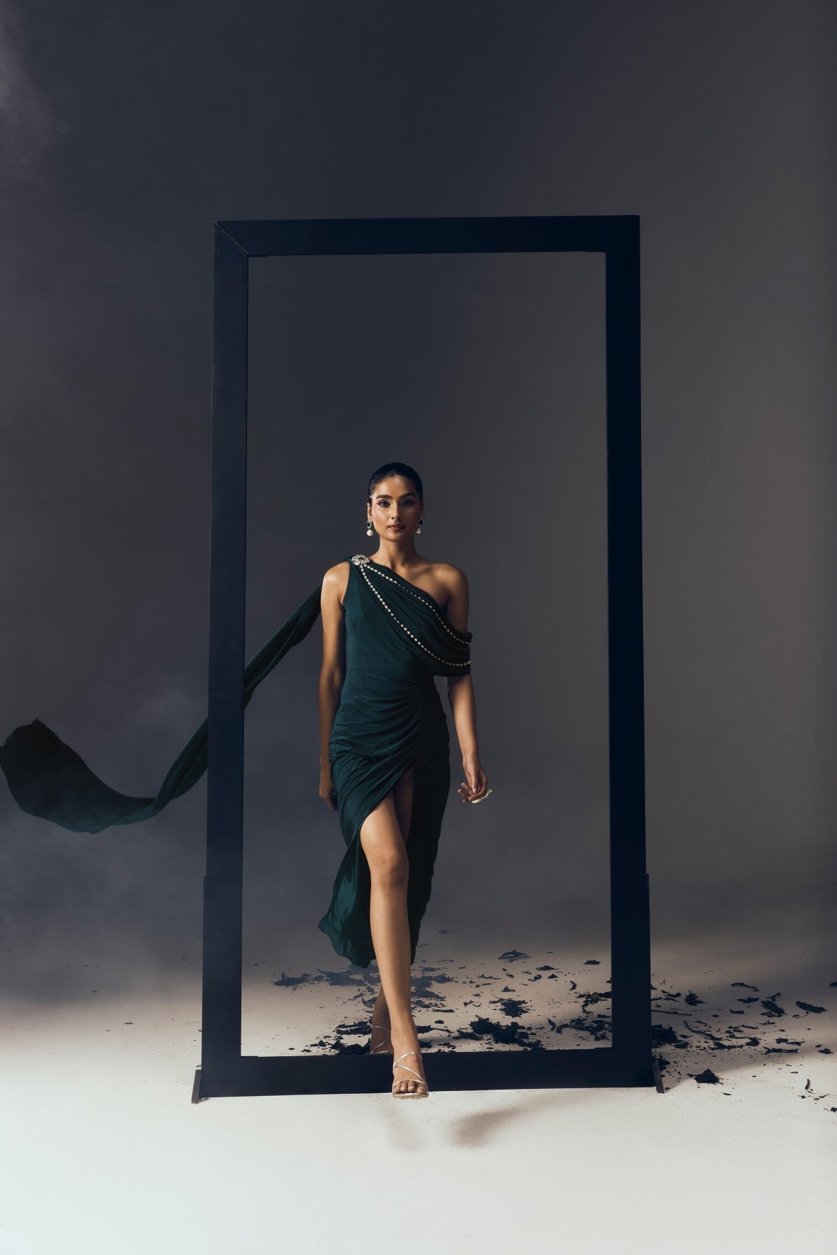 TEAL MIDI DRESS