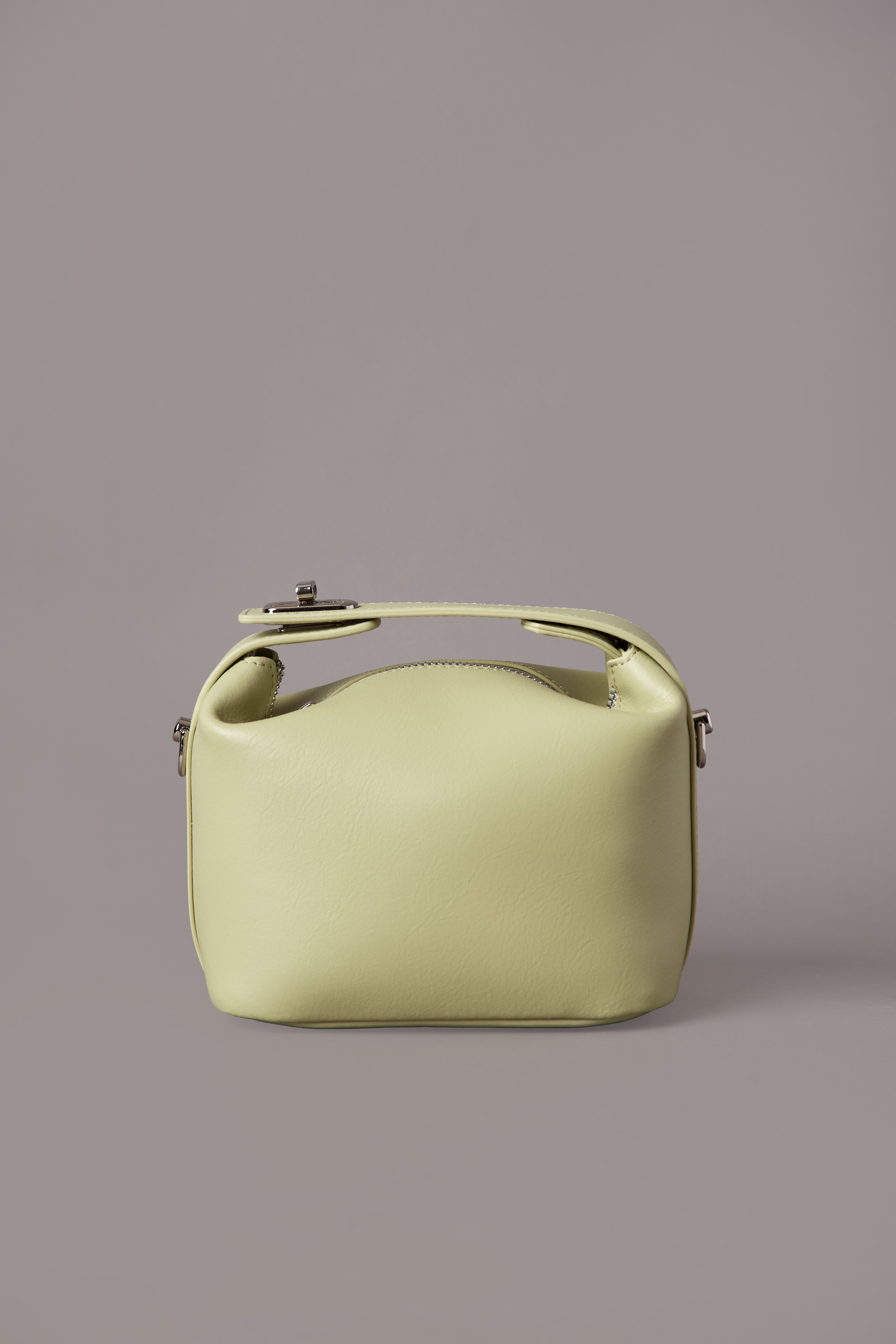 Liora- ladies leather handbag col.avocado green