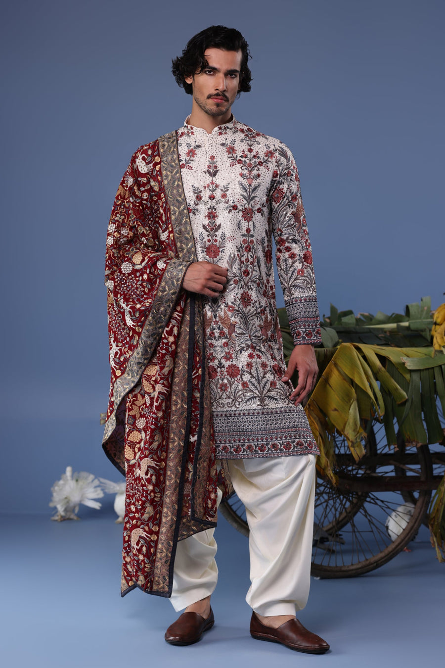 Waheed Ivory Kurta Set