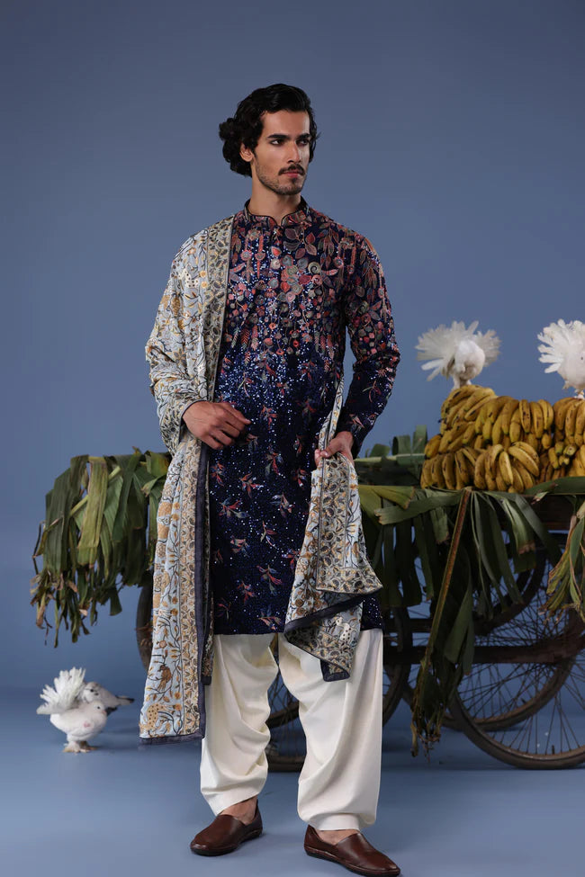 Mihir Blue Kurta Set