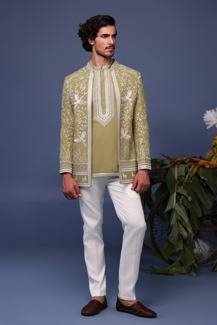 Farukh Mehndi Jodhpuri Set