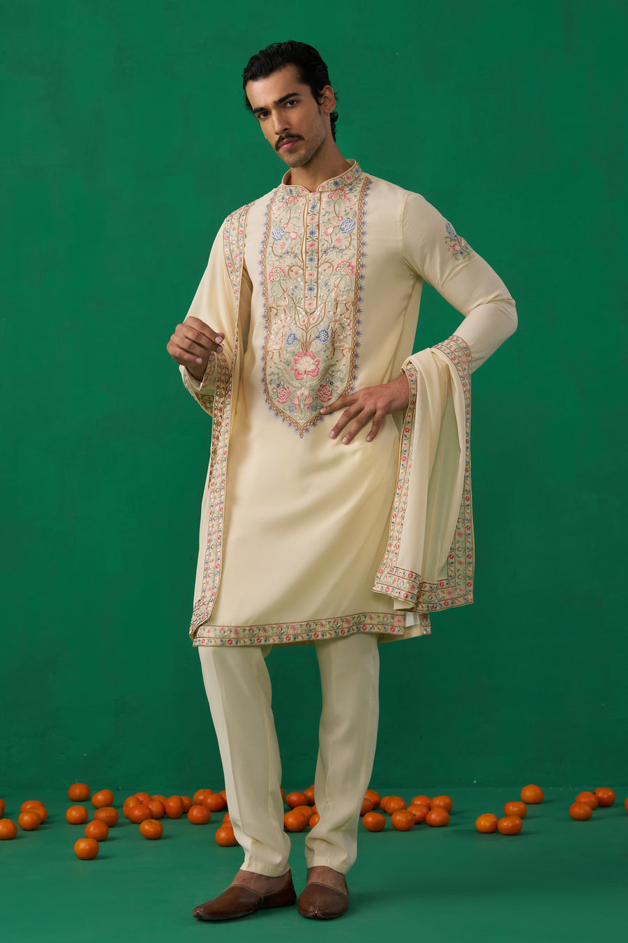 DEER BEIGE KURTA SET