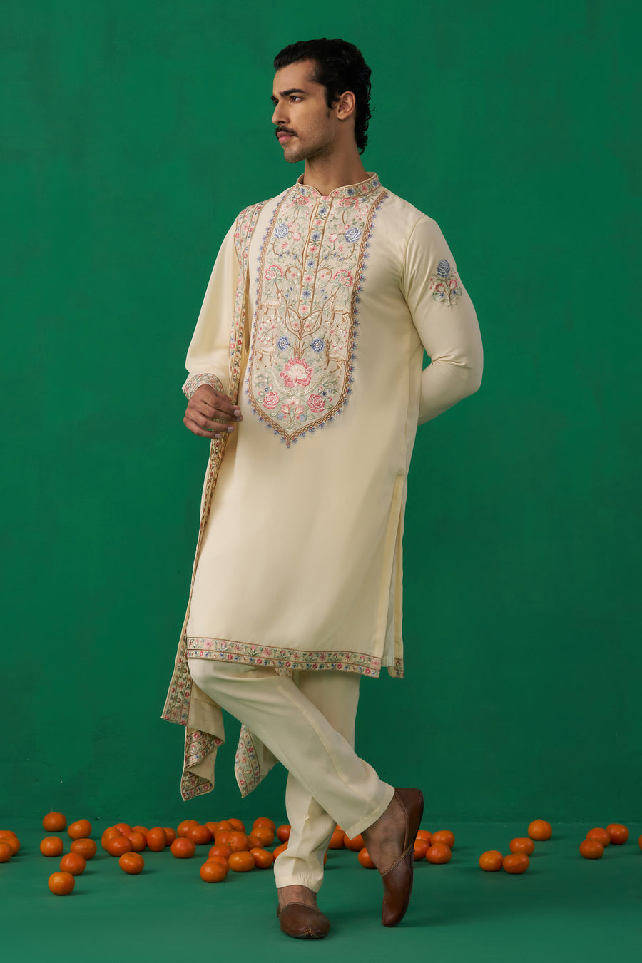 DEER BEIGE KURTA SET