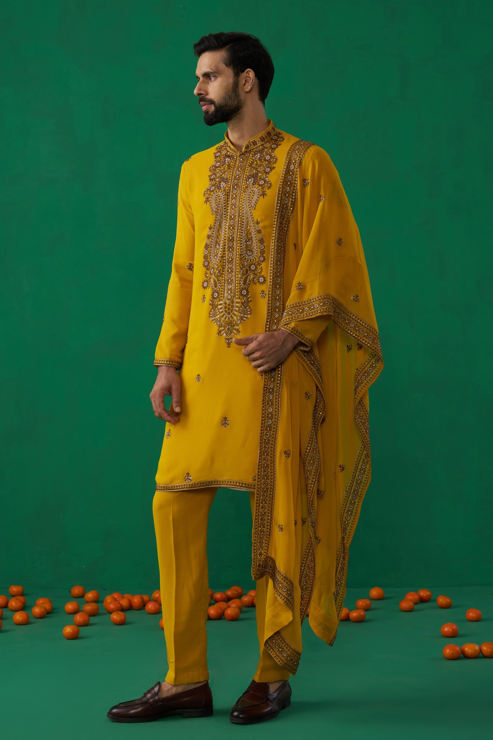 ARABIC HALDI KURTA SET