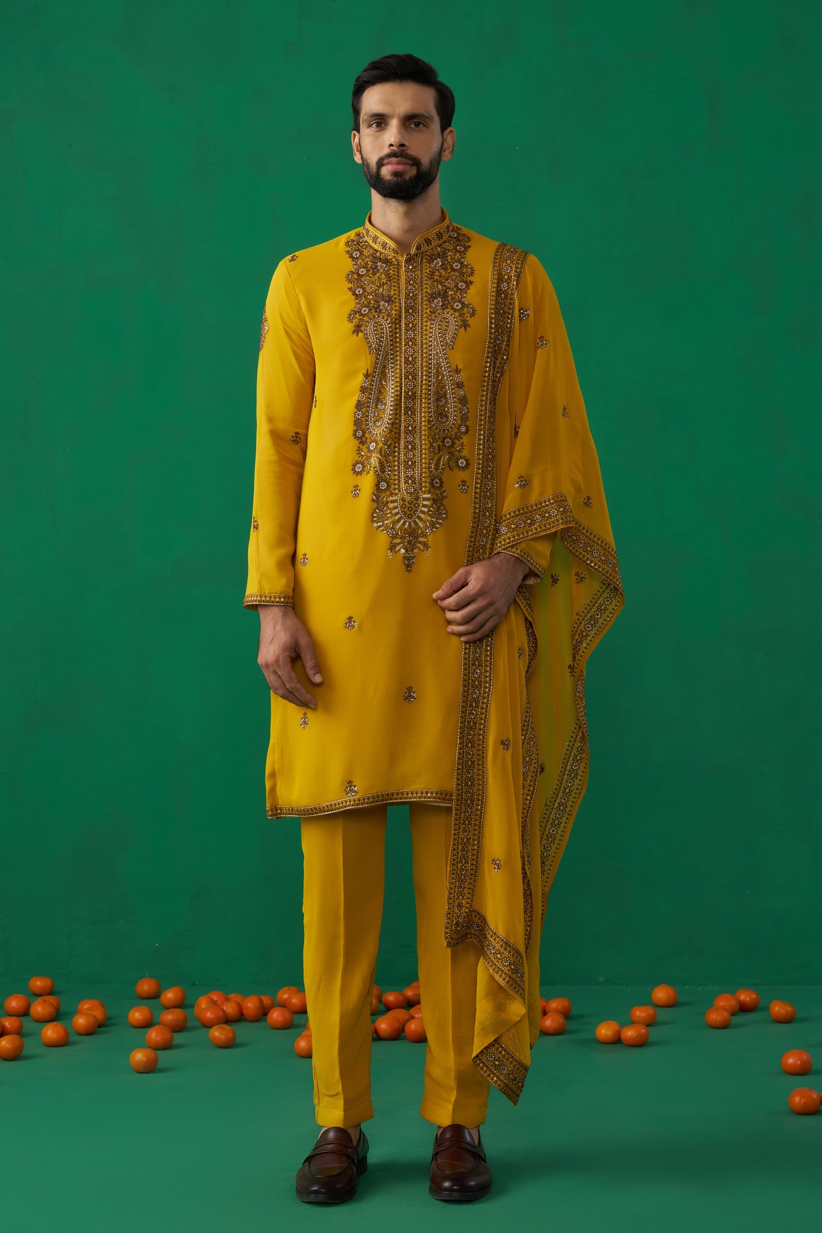 ARABIC HALDI KURTA SET