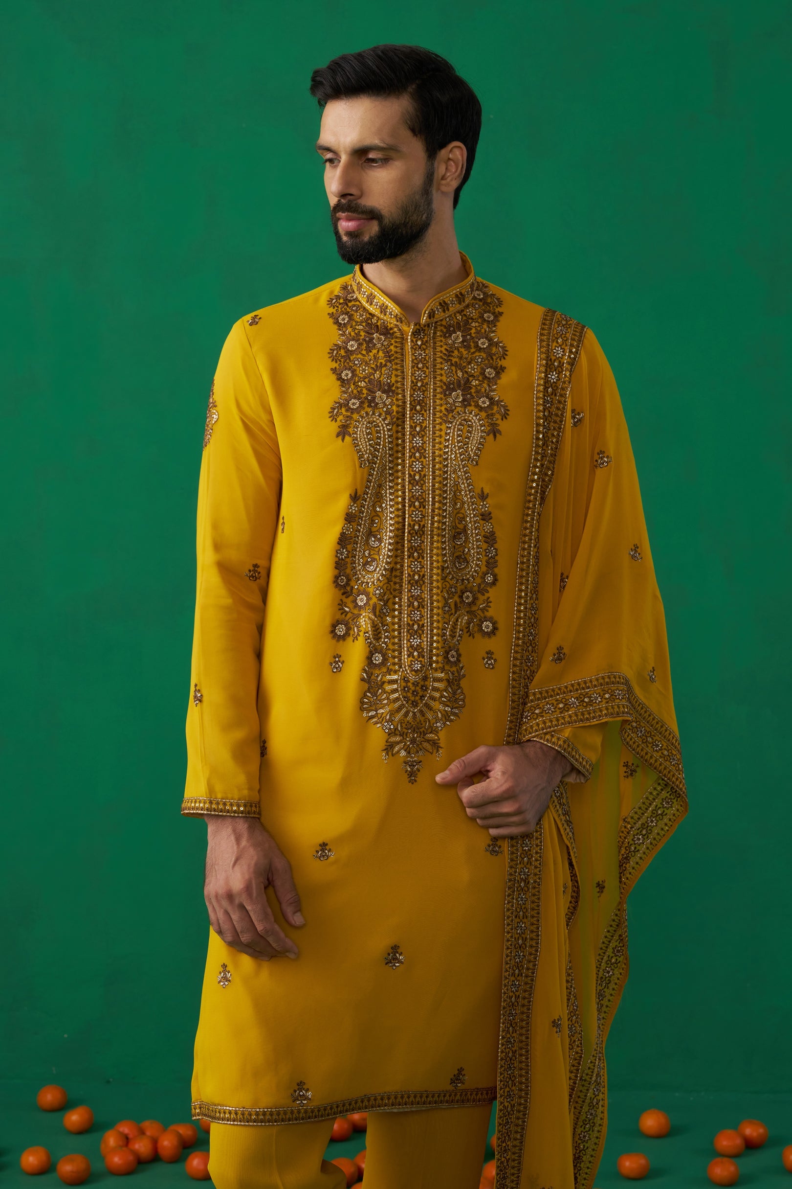 ARABIC HALDI KURTA SET