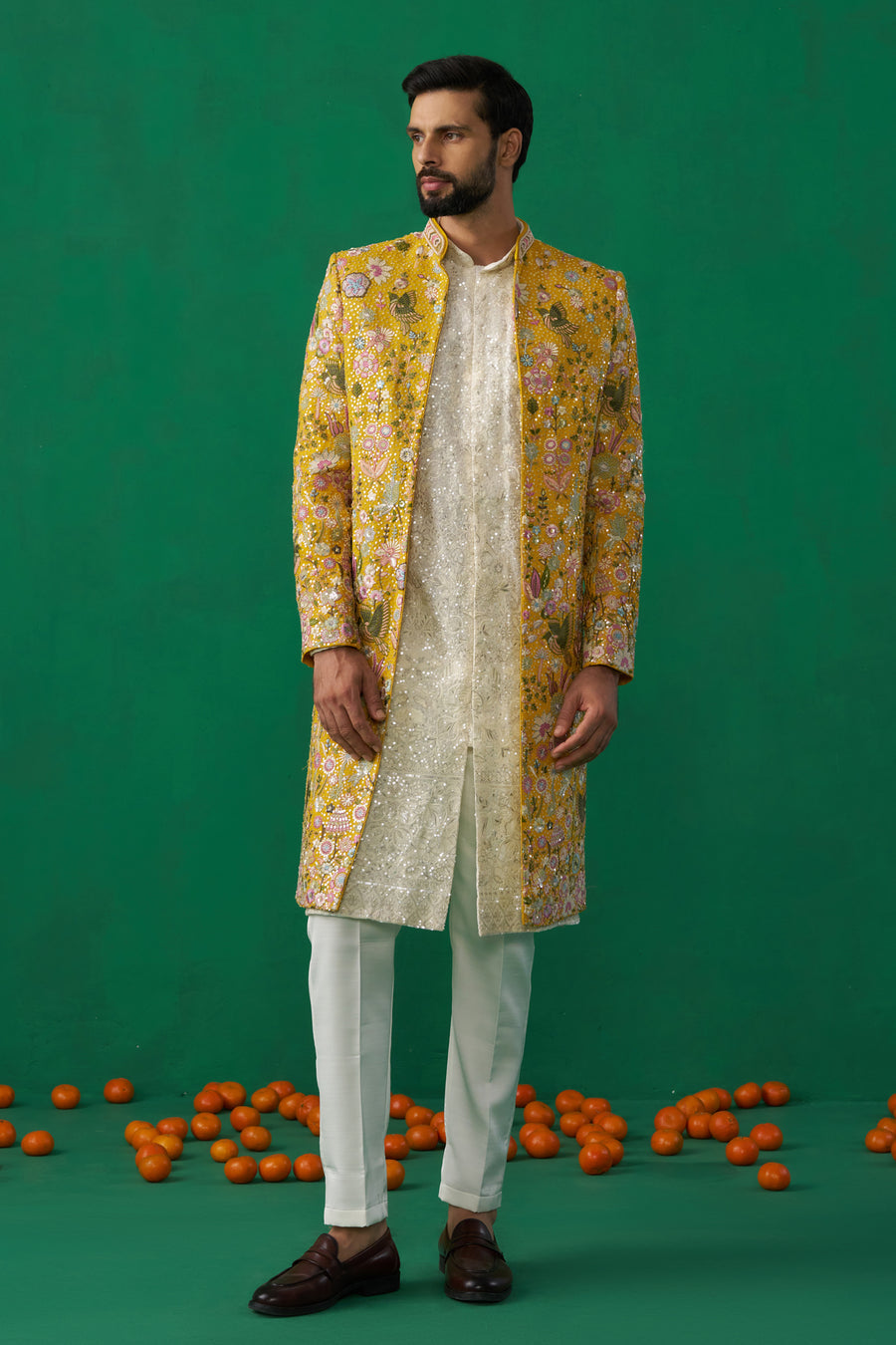 Phoolpankh Haldi Indowestern Set