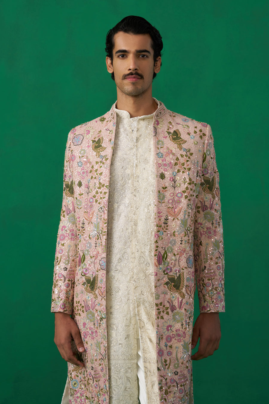 PHOOLPANKH PINK INDOWESTERN SET