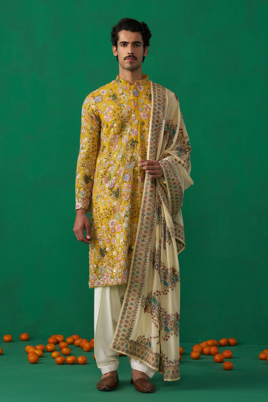 PHOOLPANKH HALDI KURTA SET