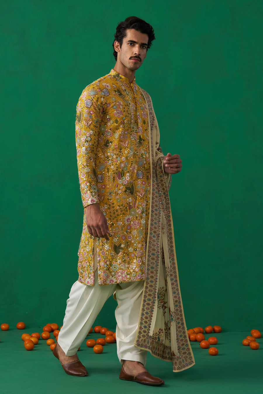 PHOOLPANKH HALDI KURTA SET