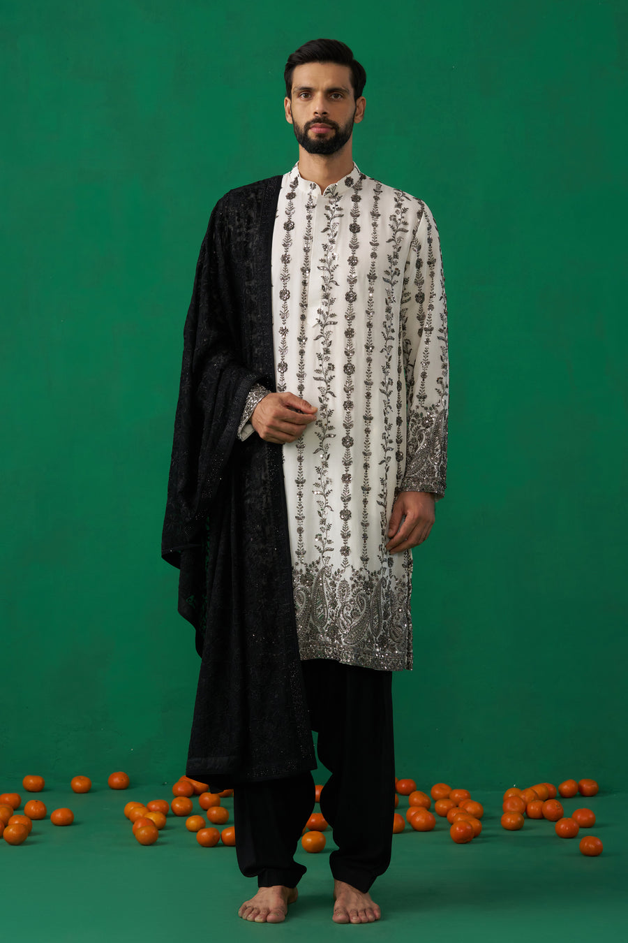 PAISLEY IVORY KURTA SET