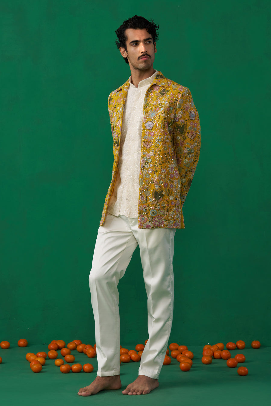 PhOOLPANKH HALDI JODHPURI SET