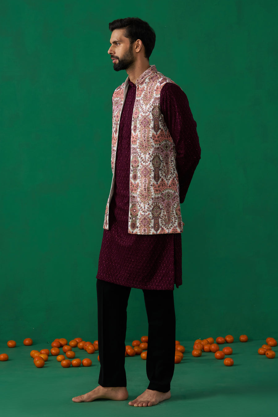 KASHMIRI MULTI KURTA JACKET SET