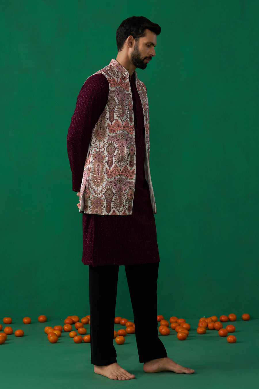 KASHMIRI MULTI KURTA JACKET SET