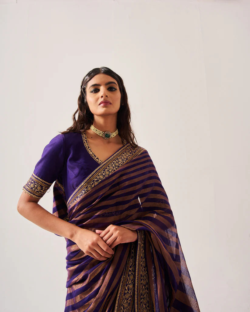 Stripes Saree