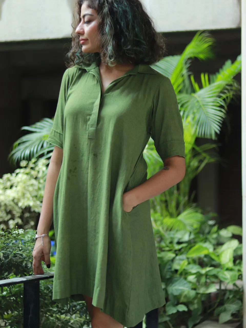 Rupak- Classic Dress for Women | Naturally Dyed | Organic Cotton
