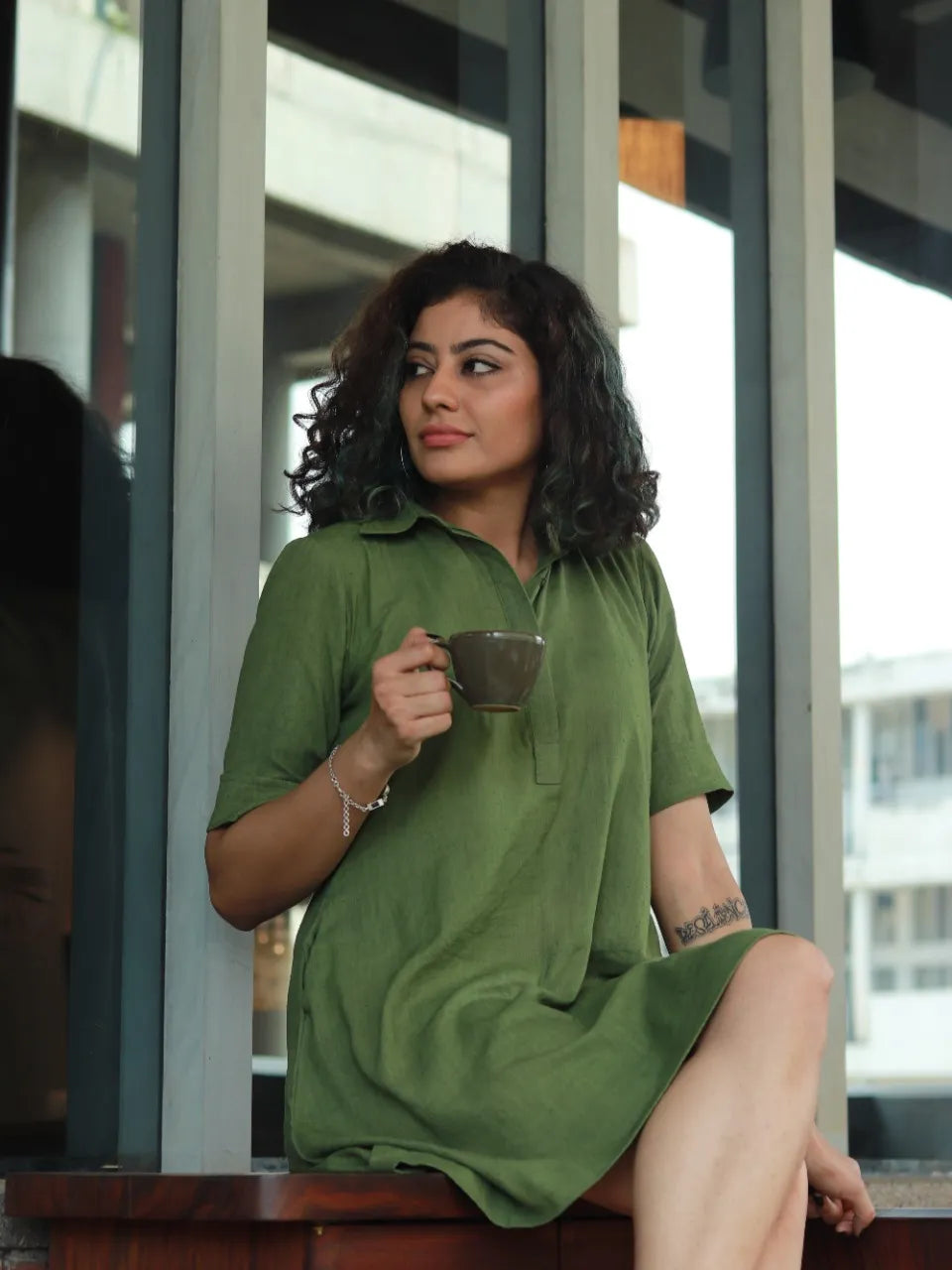 Rupak- Classic Dress for Women | Naturally Dyed | Organic Cotton