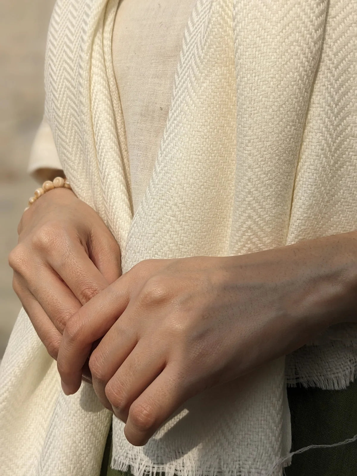 Pure Silk & Merino Wool Stole