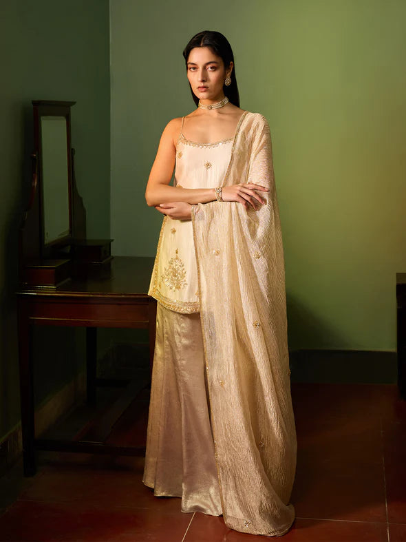 SEREN GOLD SHARARA SET