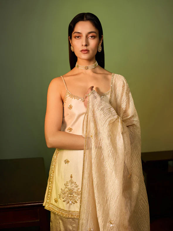 SEREN GOLD SHARARA SET