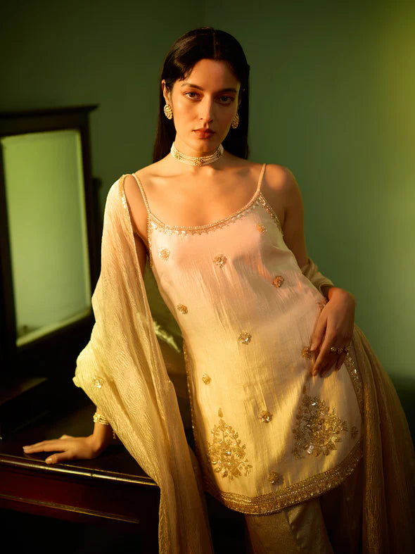 SEREN GOLD SHARARA SET