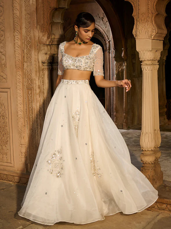 Moonwave Organza Lehenga Set