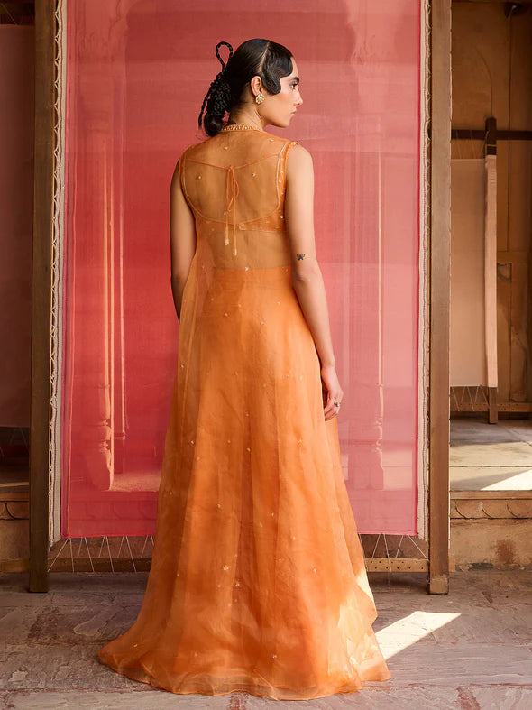 Velora Tangerine Jacket Set