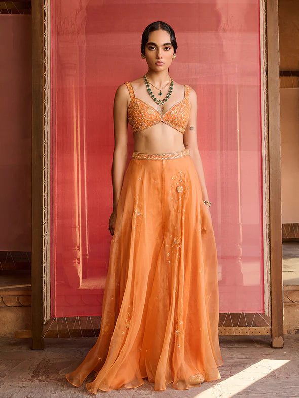 Velora Tangerine Jacket Set